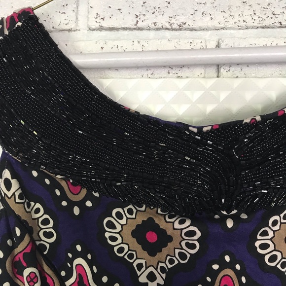 DVF printed and beaded dress - Picture 3 of 4